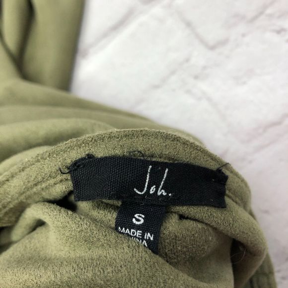 JOH Women Long Sleeve Blouse Top Shirt Size Small Olive Green B227 -8 - Picture 7 of 16